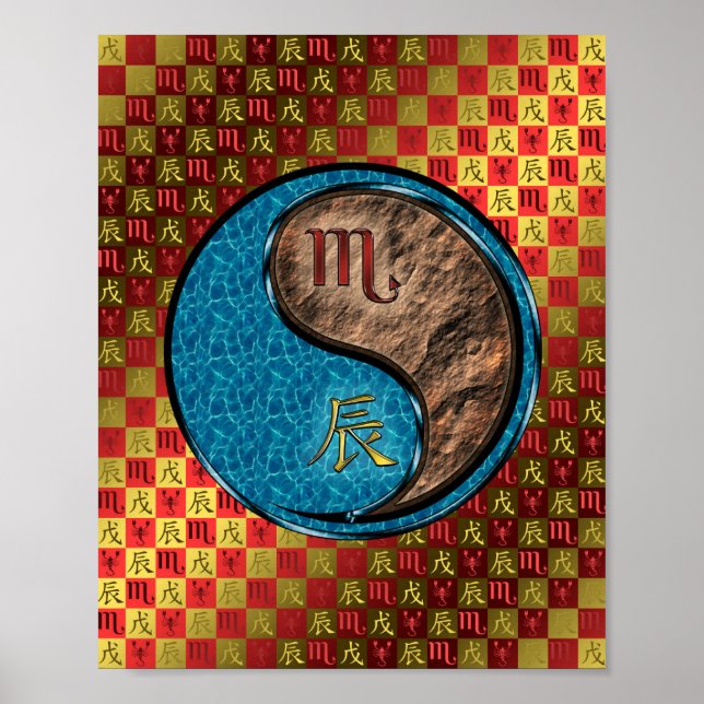 Scorpio & Earth Dragon Poster (Vorne)