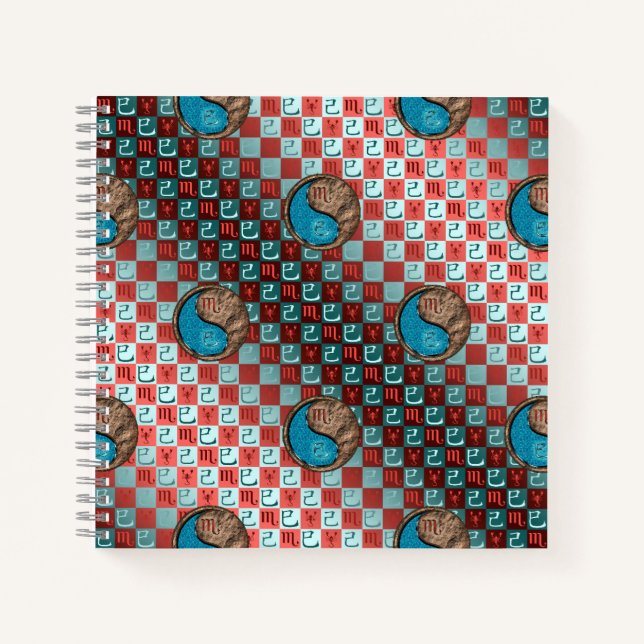 Scorpio & Earth Snake Notizbuch (Vorderseite)