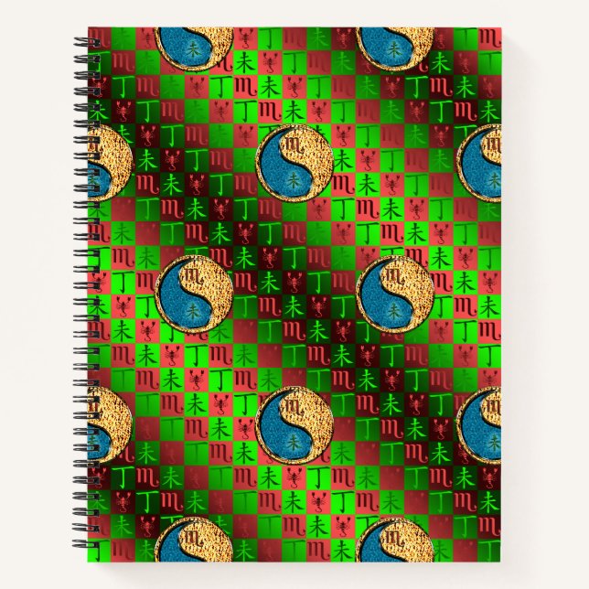 Scorpio & Fire Goat Notizbuch (Vorderseite)