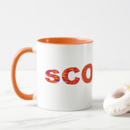 Scorpio - Firey Orange Yellow Blue Tasse