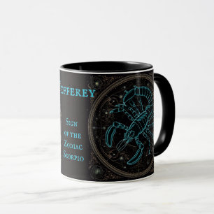 Scorpio Geburtstagsgeschenk Name Schwarzer Kaffee Tasse