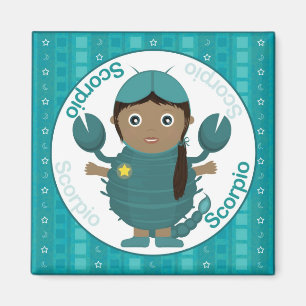 Scorpio Girl Character Magnet