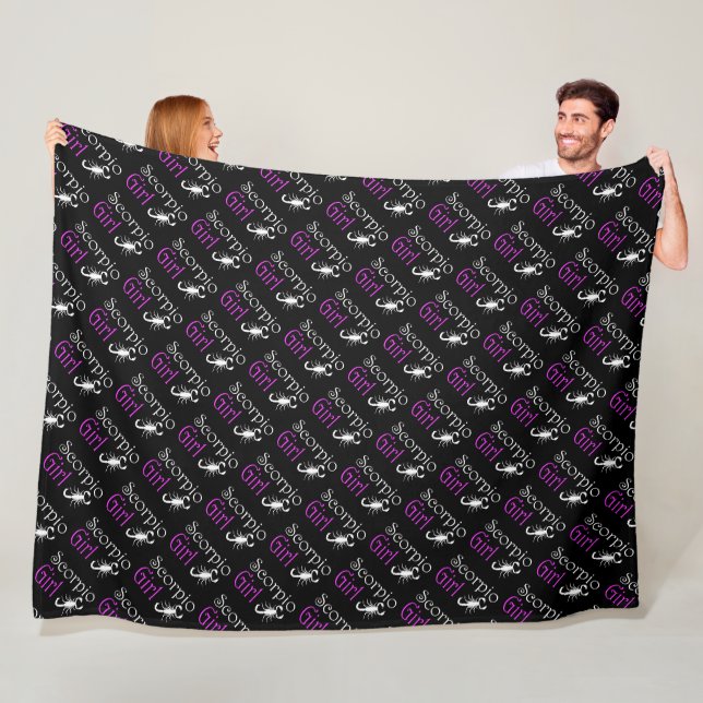 Scorpio Girl Fleecedecke (Beispiel)