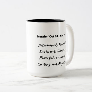 Scorpio Glückliche Geburtstagsgeschenke Zweifarbige Tasse
