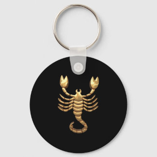 Scorpio Gold Tone Symbol Zodiac Schlüsselanhänger