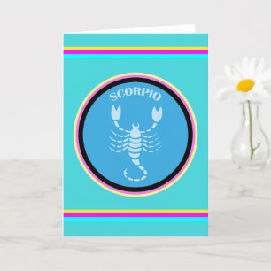 Scorpio-Grußkarte Karte