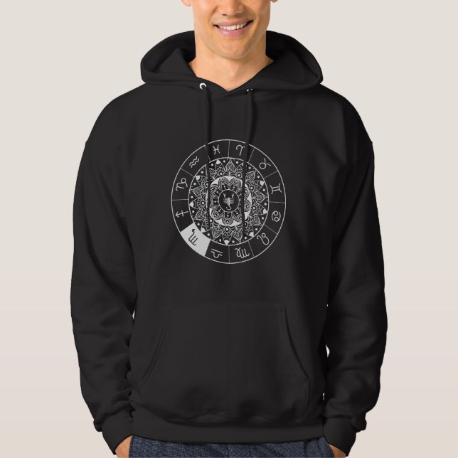 Scorpio Hoodie Zodiac Astrologie Hoodie Horoscope (Vorderseite)
