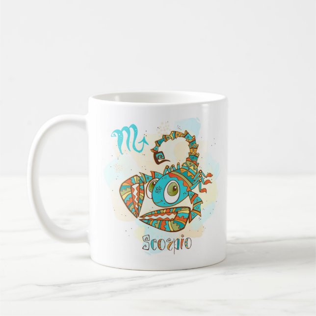 Scorpio Horoscope Zodiac 23. Oktober - 21. Novembe Kaffeetasse (Links)