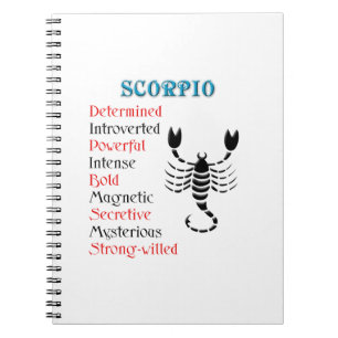 Scorpio Horoscope Zodiac-Zeichen Notizblock
