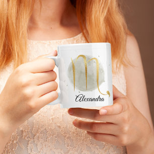 Scorpio individuell anpassbare Wasserfarbe Zodiac Kaffeetasse