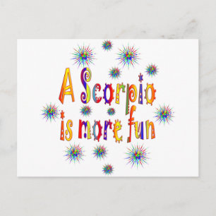 Scorpio ist Spaß Postkarte