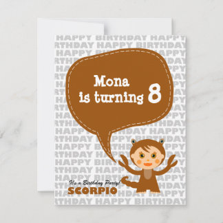 Scorpio Kinder Party Einladung