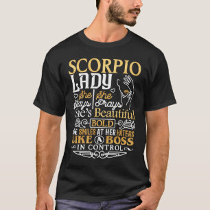 Scorpio Lady Astrologie Zodiac Sign Scorpio Frau G T-Shirt