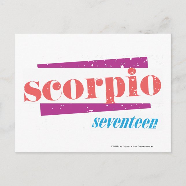 Scorpio LtPink Postkarte (Vorderseite)