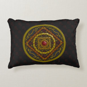 Scorpio Mandala Accent Pillow Zierkissen