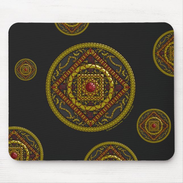 Scorpio Mandala Mouse Pad Mousepad (Vorne)