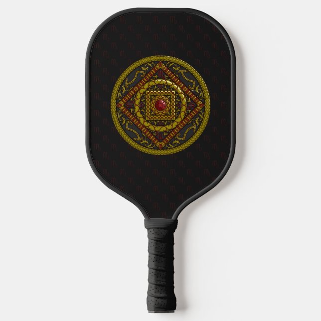 Scorpio Mandala Pickleball Schläger (Vorderseite)