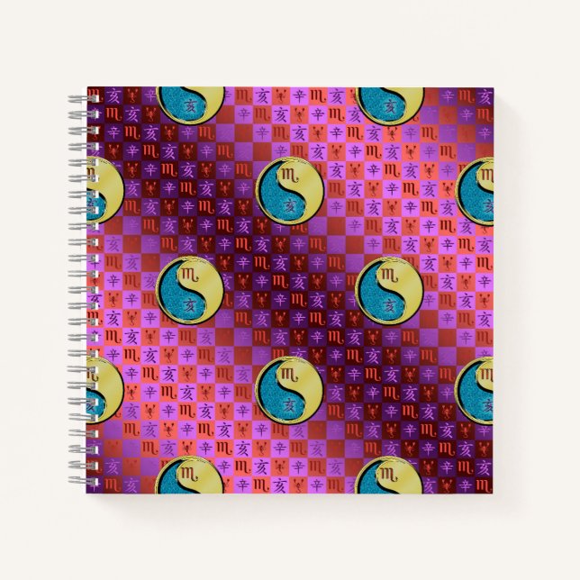 Scorpio & Metal Boar Notizbuch (Vorderseite)