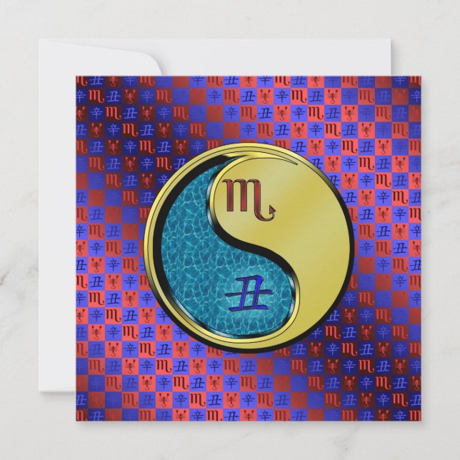 Scorpio & Metal Ox Karte (Vorderseite)