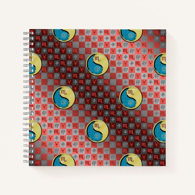 Scorpio & Metal Rabbit Notizbuch (Vorderseite)