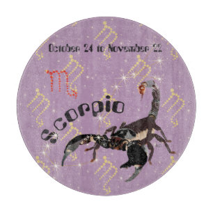 Scorpio Oct. 24 to Nov. 22 Glass Cutting Boards Schneidebrett