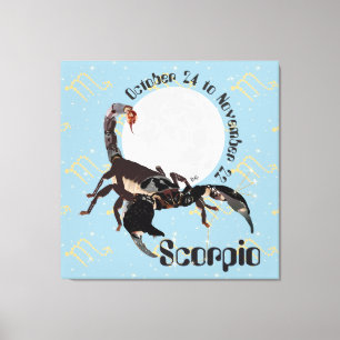 Scorpio October 24 to November 22 Canvas Leinwanddruck