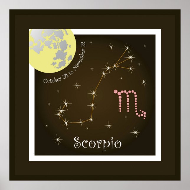 Scorpio October 24 to November 22 Poster (Vorne)
