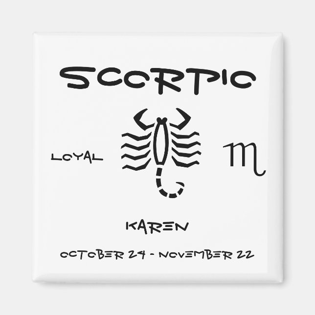 Scorpio personalisieren magnet (Vorne)