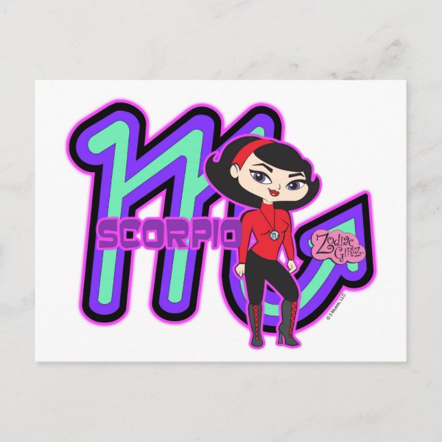 Scorpio Postkarte (Vorderseite)