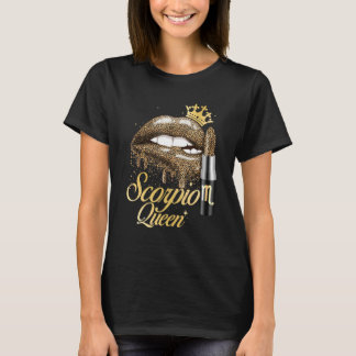 Scorpio Queen Zodiac Sign Horoscope Geburtstag T-Shirt