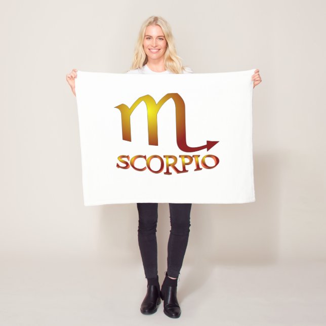 Scorpio Star Gold Fleecedecke (Beispiel)