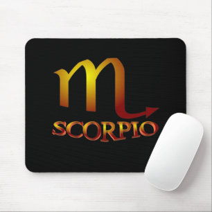 Scorpio Star Gold Mousepad