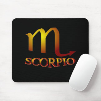 Scorpio Star Gold Mousepad