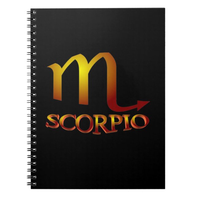 Scorpio Star Gold Notizblock (Vorderseite)