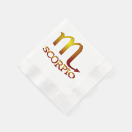Scorpio Star Gold Serviette