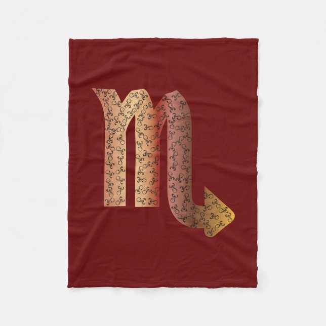 SCORPIO STAR SIGN - M FLEECEDECKE (Vorderseite)