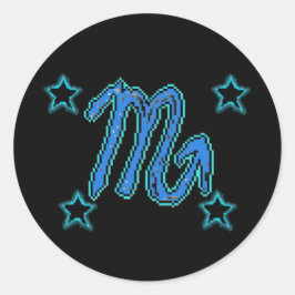 SCORPIO Stars Runder Aufkleber