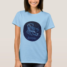 Scorpio-Sternbild und Zodiaka-Zeichen mit Sternen