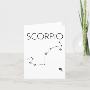 SCORPIO-Sternenkonstellationskarte Dankeskarte