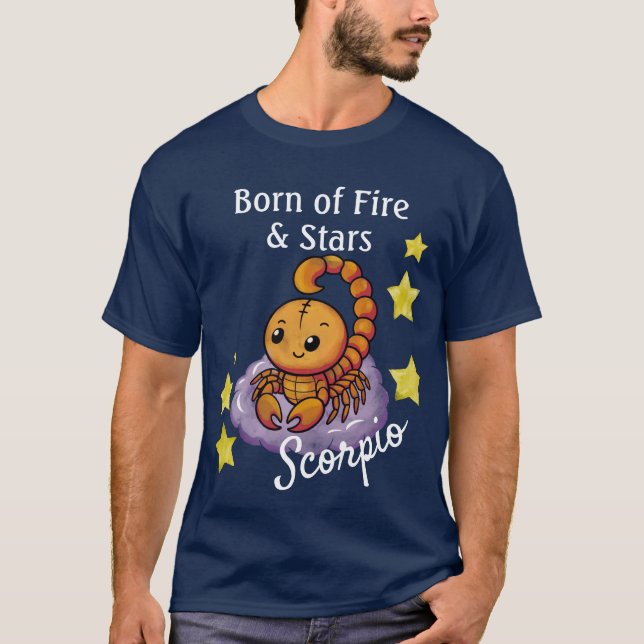 Scorpio Sternzeichen Scorion zodiac Star T-Shirt (Vorderseite)