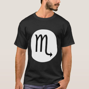 Scorpio-Symbol - Dunkles T-Shirt