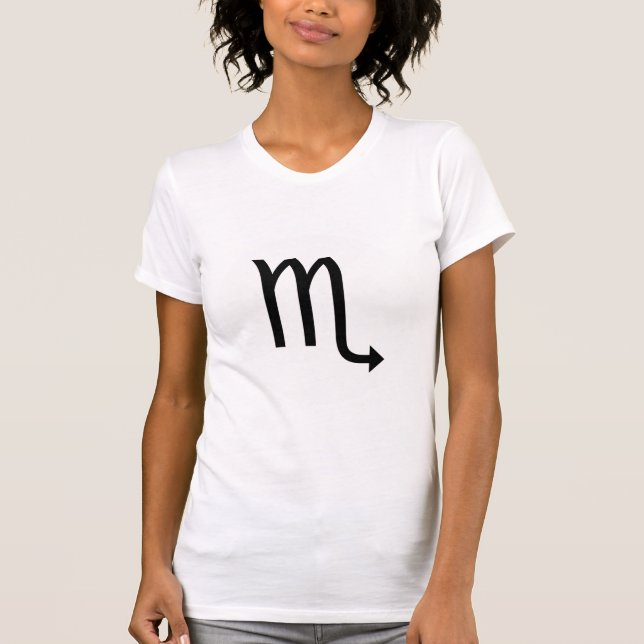 Scorpio-Symbol - Dunkles T-Shirt - Maßgeschneidert (Vorderseite)