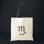 Scorpio Tote Bag Tragetasche<br><div class="desc">Zodiac Scorpio Tote Tasche. Oktober bis 21. November.</div>