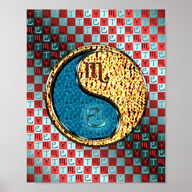 Scorpio und Feuerschlange Poster (Vorne)