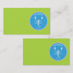 Scorpio-Visitenkarte Visitenkarte