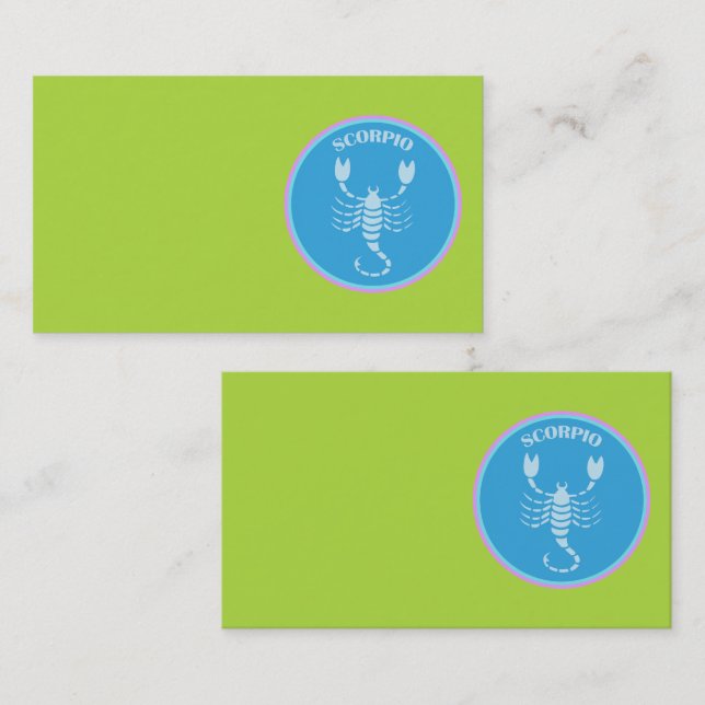 Scorpio-Visitenkarte Visitenkarte (Vorne/Hinten)