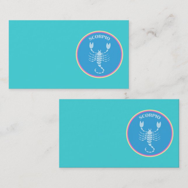 Scorpio-Visitenkarte Visitenkarte (Vorne/Hinten)
