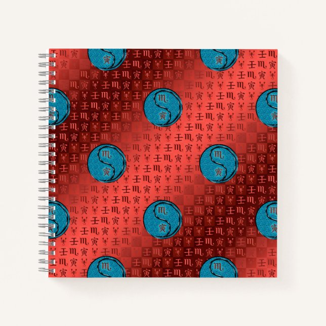 Scorpio & Water Tiger Notizbuch (Vorderseite)