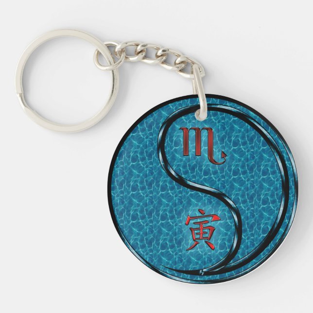 Scorpio & Water Tiger Schlüsselanhänger (Vorderseite)