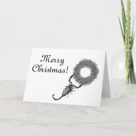 Scorpio Weihnachtskarte Feiertagskarte